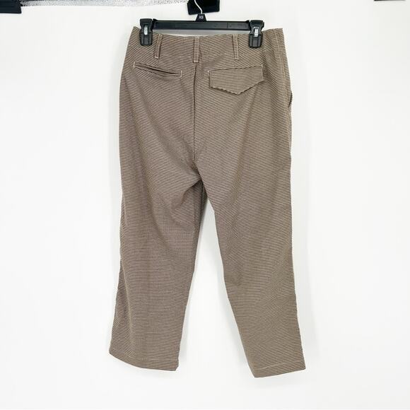 NWT Free People Sandrine Rose Cropped Houndstooth Pants Academia Business Size M - Picture 2 of 8